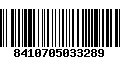 Código de Barras 8410705033289