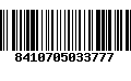 Código de Barras 8410705033777