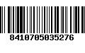 Código de Barras 8410705035276