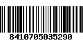 Código de Barras 8410705035290