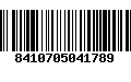 Código de Barras 8410705041789