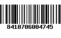 Código de Barras 8410706004745