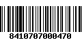 Código de Barras 8410707000470