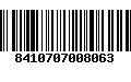 Código de Barras 8410707008063