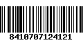 Código de Barras 8410707124121