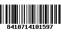 Código de Barras 8410714101597