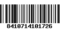 Código de Barras 8410714101726