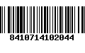 Código de Barras 8410714102044