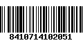 Código de Barras 8410714102051