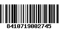Código de Barras 8410719002745