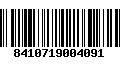 Código de Barras 8410719004091