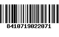 Código de Barras 8410719022071