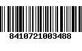 Código de Barras 8410721003488