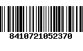 Código de Barras 8410721052370