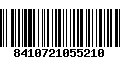 Código de Barras 8410721055210