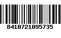 Código de Barras 8410721095735