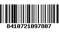 Código de Barras 8410721097807