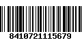 Código de Barras 8410721115679