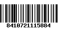 Código de Barras 8410721115884