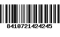 Código de Barras 8410721424245