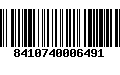 Código de Barras 8410740006491