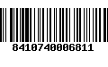 Código de Barras 8410740006811