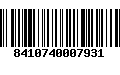 Código de Barras 8410740007931