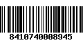 Código de Barras 8410740008945