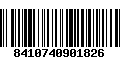 Código de Barras 8410740901826