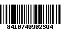 Código de Barras 8410740902304