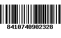 Código de Barras 8410740902328