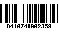 Código de Barras 8410740902359