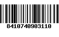 Código de Barras 8410740903110