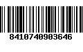 Código de Barras 8410740903646