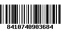 Código de Barras 8410740903684