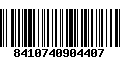 Código de Barras 8410740904407