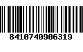 Código de Barras 8410740906319