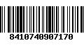 Código de Barras 8410740907170