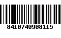 Código de Barras 8410740908115