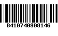 Código de Barras 8410740908146