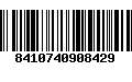 Código de Barras 8410740908429