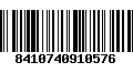 Código de Barras 8410740910576