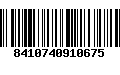 Código de Barras 8410740910675