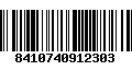 Código de Barras 8410740912303