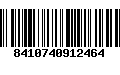 Código de Barras 8410740912464