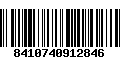 Código de Barras 8410740912846