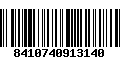 Código de Barras 8410740913140