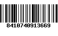 Código de Barras 8410740913669