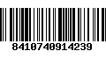 Código de Barras 8410740914239