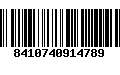 Código de Barras 8410740914789